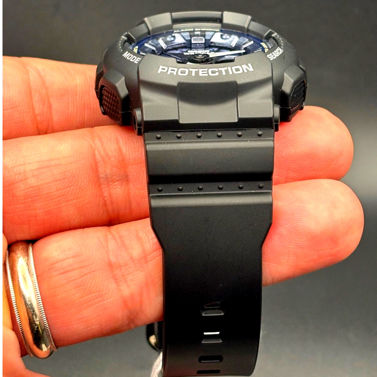 Casio Baby-G BA130-1A2 Metallic Blue Black Analog Digital Women's 43MM Watch NIB