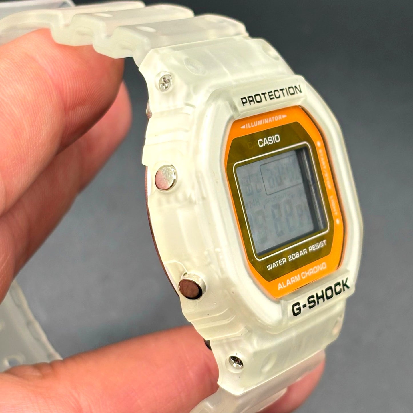 Casio G-Shock DW-5600LS-7 Color Skeleton Series Digital Translucent Watch NIB