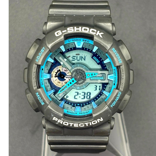 Casio G-Shock GA-110TS-8A2 Gray Teal Analog Digital Men's 51mm Watch