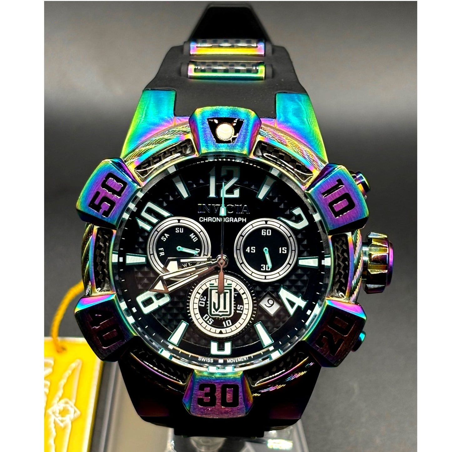 Invicta Jason Taylor 40447 Swiss Chronograph Iridescent 52mm NWT