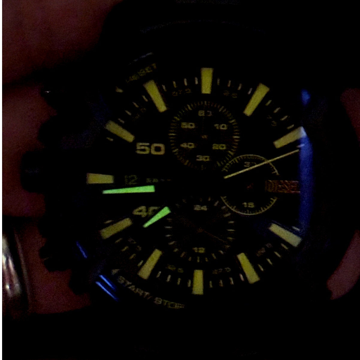 Diesel DZ4529 Griffed Men's Black Stainless Steel 48mm Chronograph Watch NIBWT