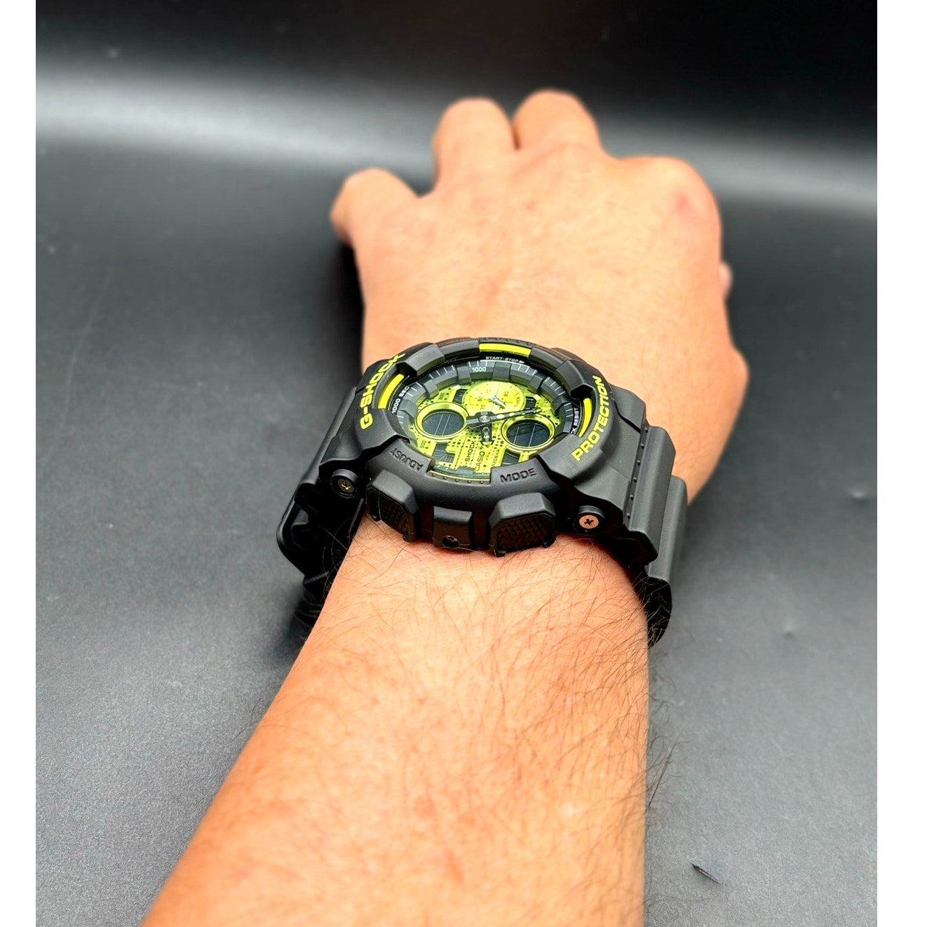 Casio G-Shock GA140DC-1A Analog Digital Black Vivid Yellow Men's Watch