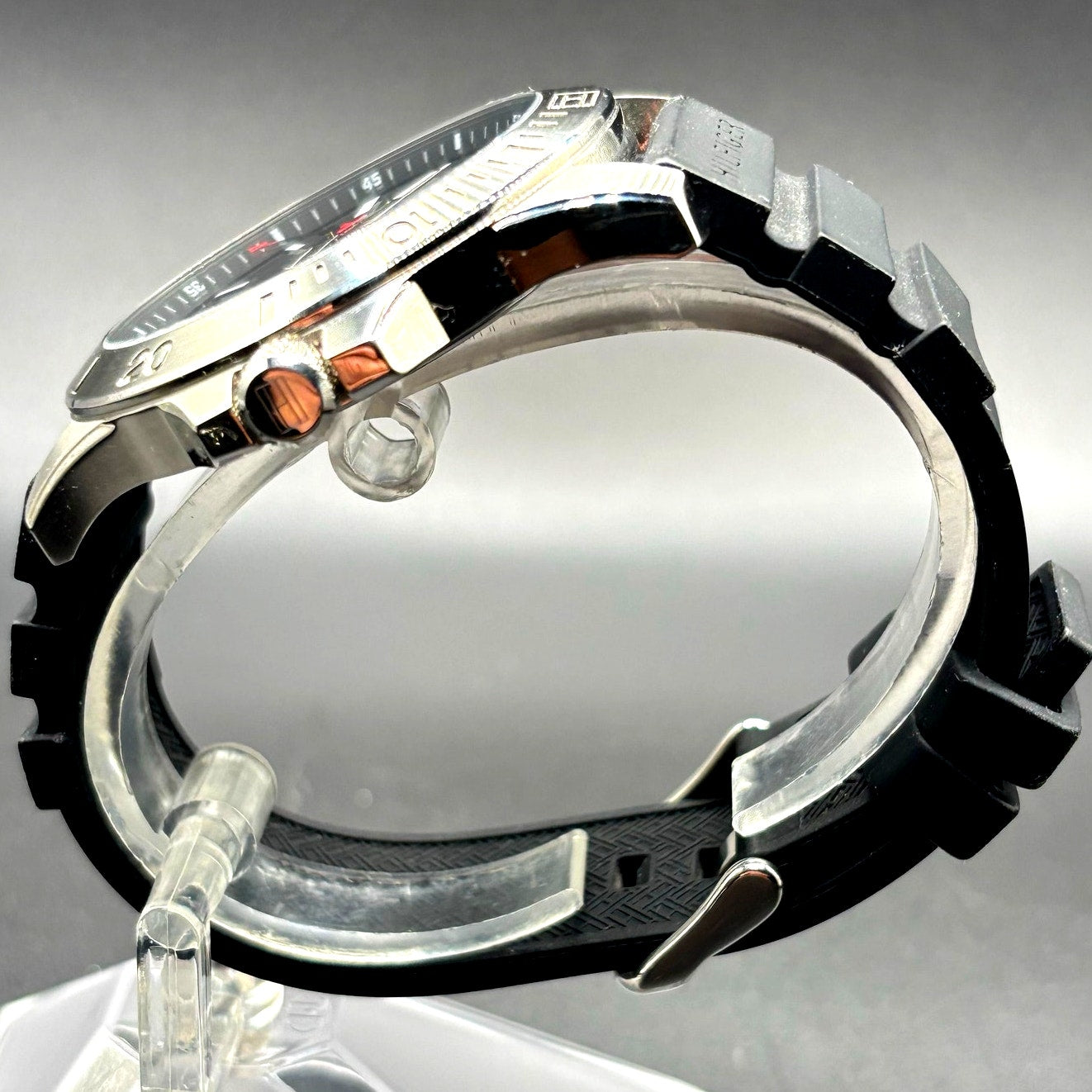 Tommy Hilfiger Ryan 1710539 Black Dial Silicone Strap Men's Watch NIB