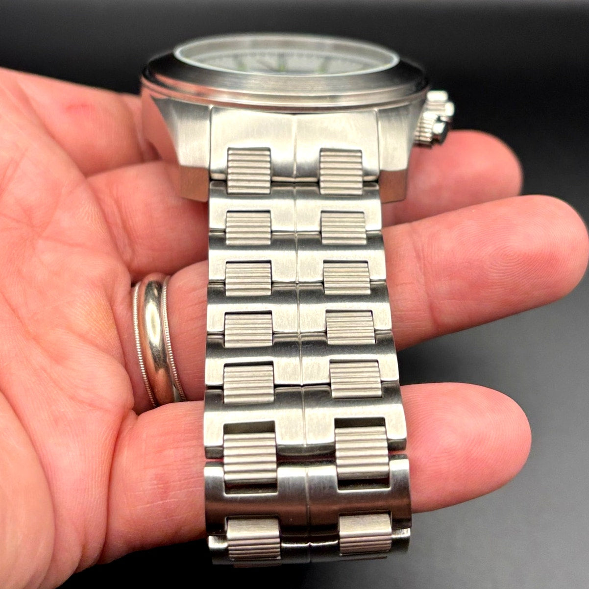 Aragon Predator VD51 50mm Gray Chronograph Stainless Steel Mens Watch NIB Unworn