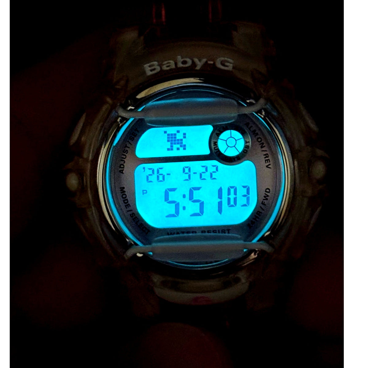 Casio Baby-G BG169R-4 Pink Clear Digital Shock Resistant 200M Women’s Watch