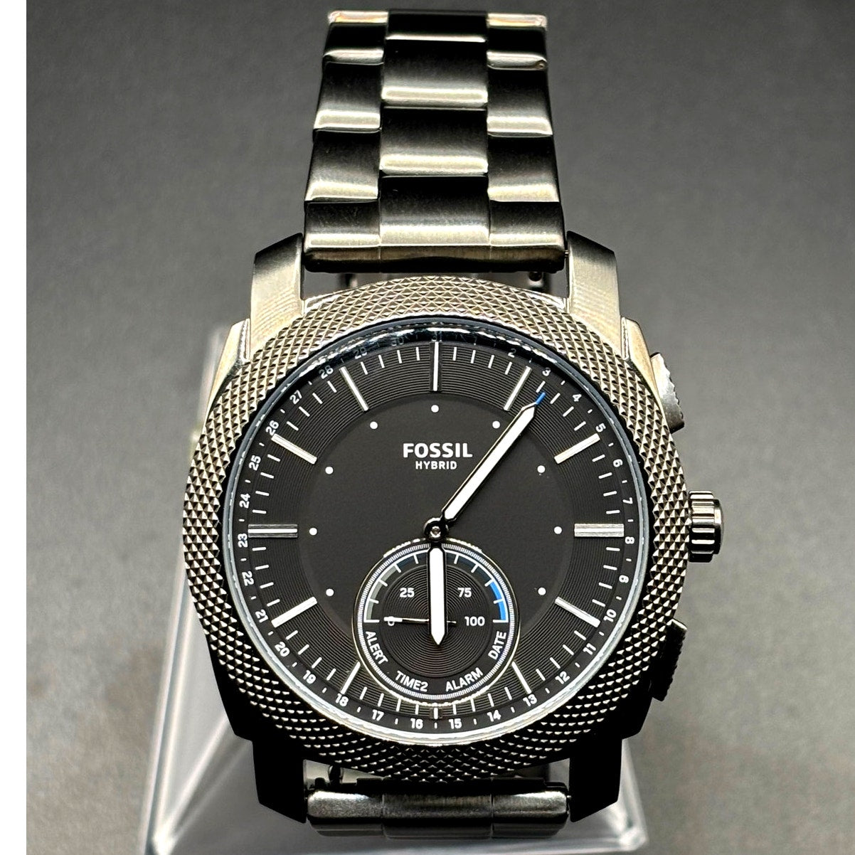 Fossil Q FTW1166 Machine Hybrid Smartwatch Black Steel 45mm Men’s Watch