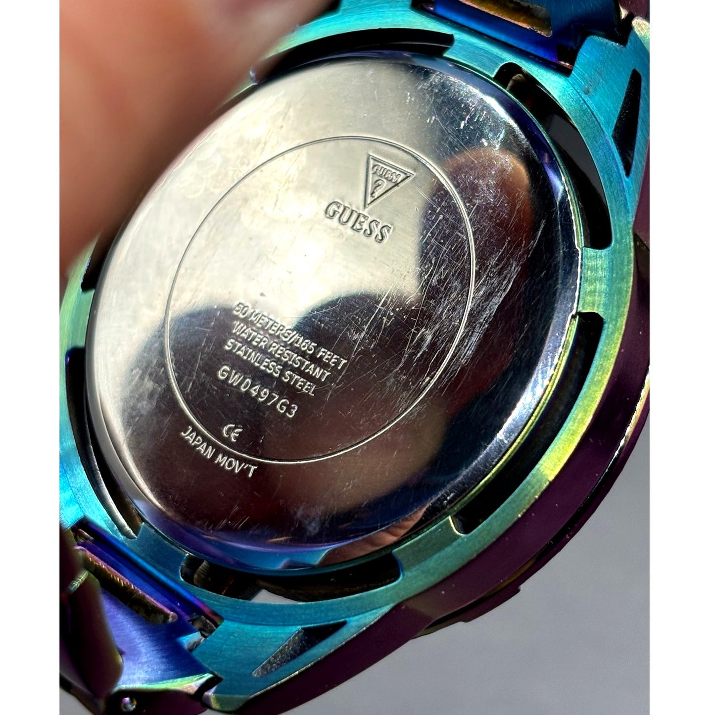 GUESS GW0497G3 Men's Iridescent Multifunction 48mm Watch
