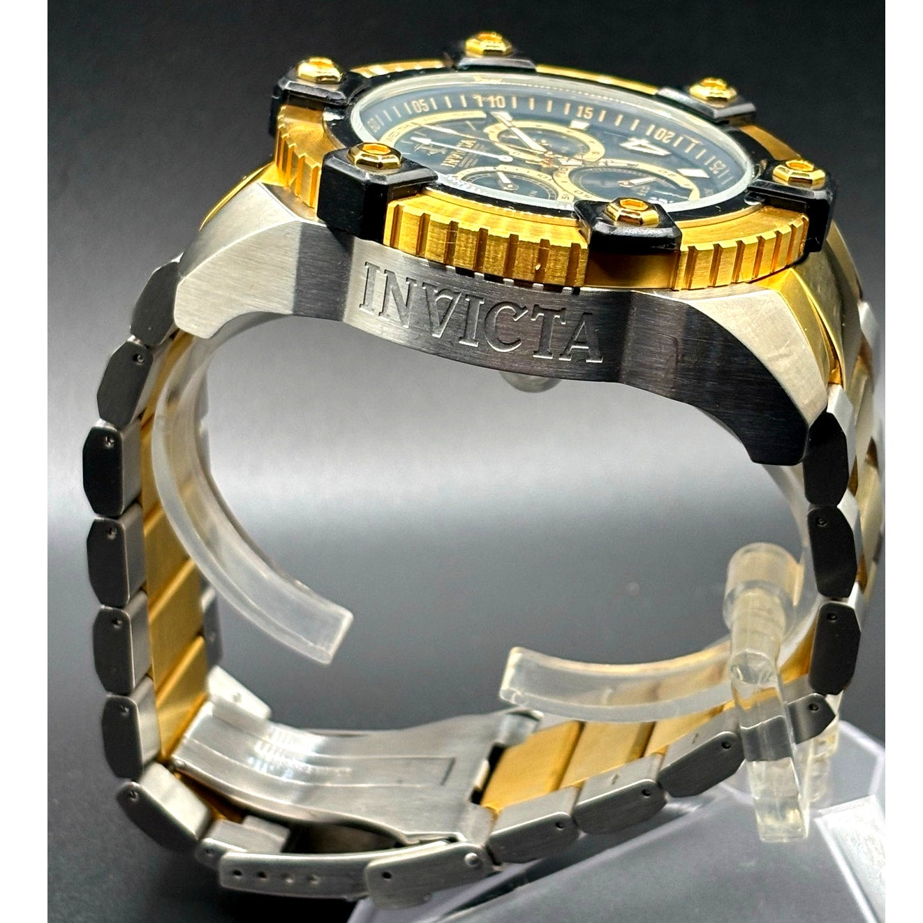 Invicta 0337 Reserve Arsenal Swiss Made Chronograph 56mm Two Tone Men's Watch