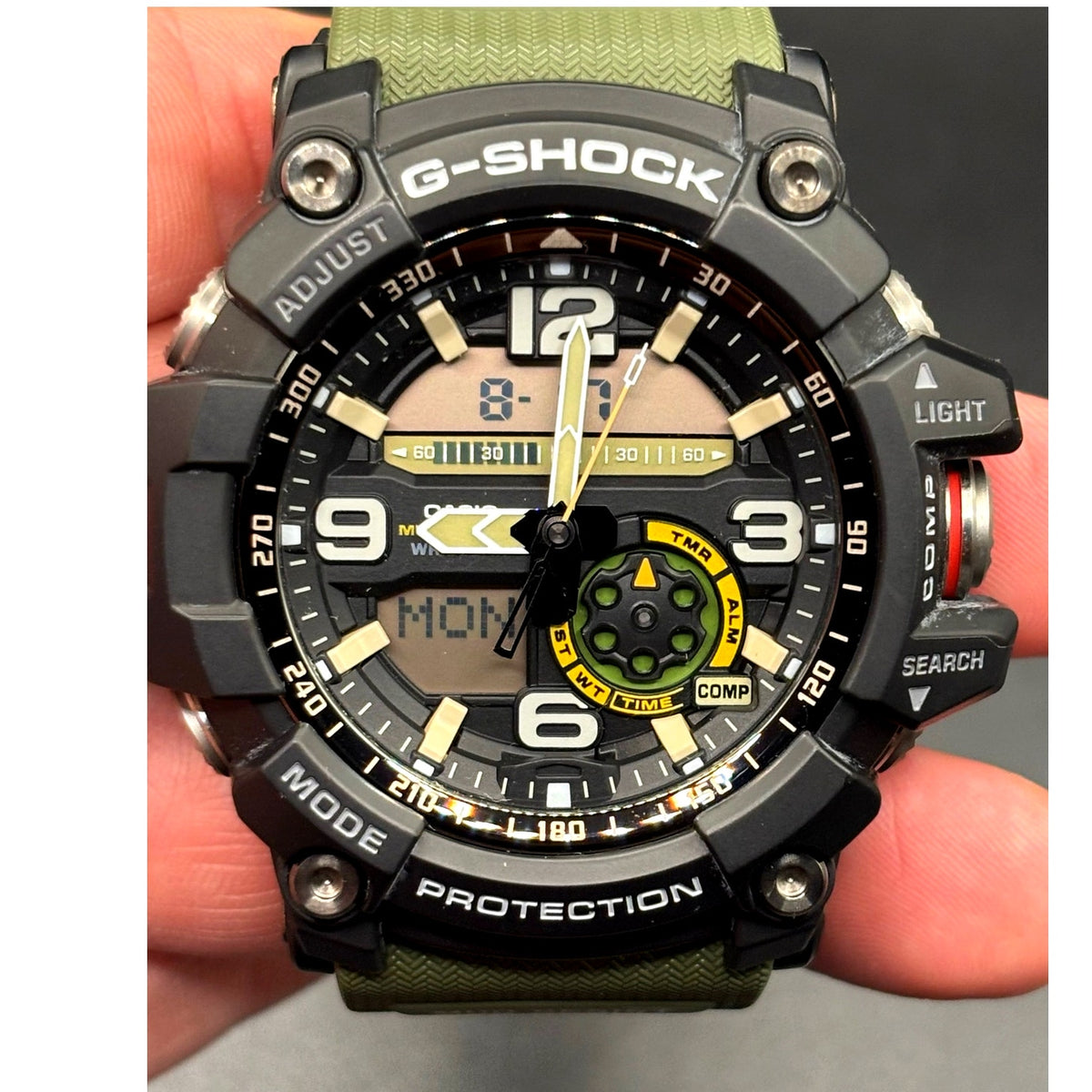 Casio G-Shock Mudmaster GG-1000-1A3 Twin Sensor Green Men’s Watch 200M