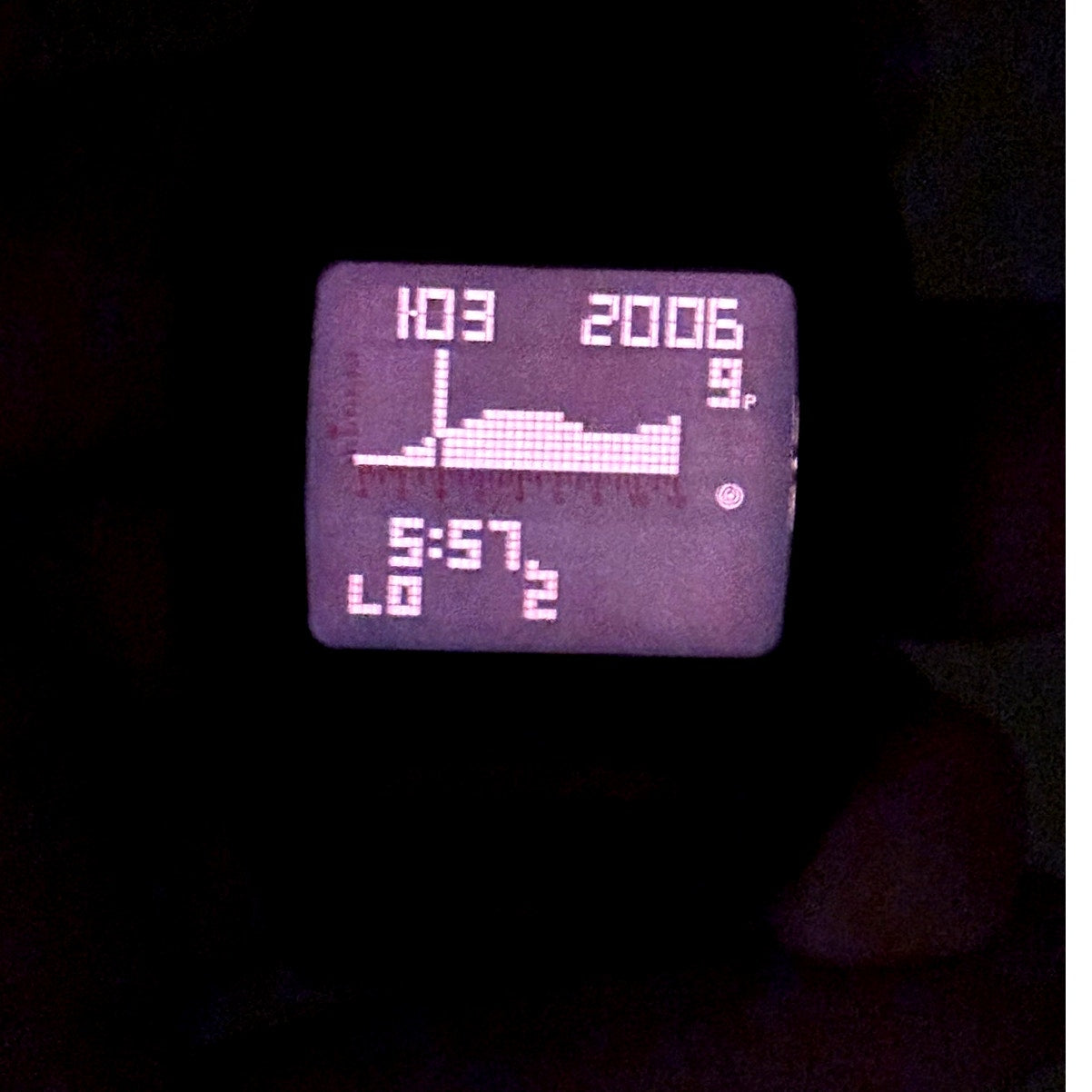 Nixon Lodown Digital Tide Surf Watch Black Red 100M Water Resistant