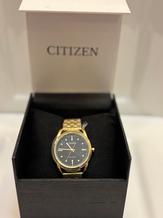 Citizen Eco-Drive FE7092-50E Women’s Dress Classic Gold-Tone Stainless Steel Watch