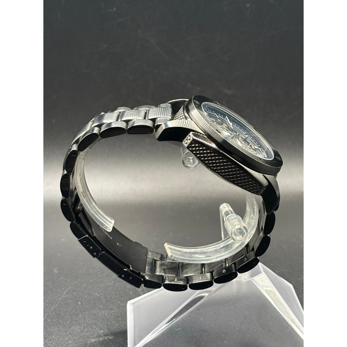 Fossil ME3080 Modern Machine Automatic Skeleton Black Steel Men’s Watch 50mm