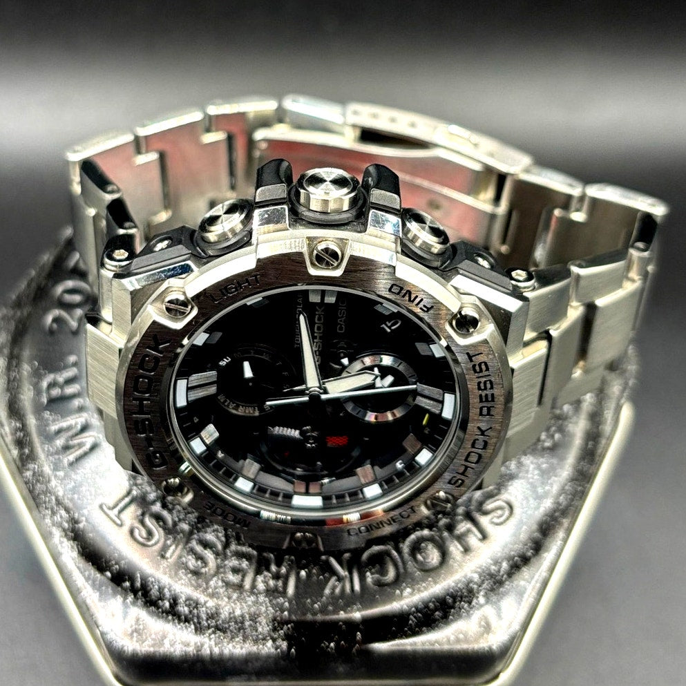 Casio G-Shock G-Steel GST-B100D-1A Tough Solar Bluetooth 200M Steel 53mm Watch