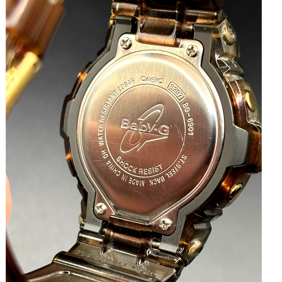 Casio Baby-G BG6901-8 Smoke Gold Digital 200M Vintage Watch