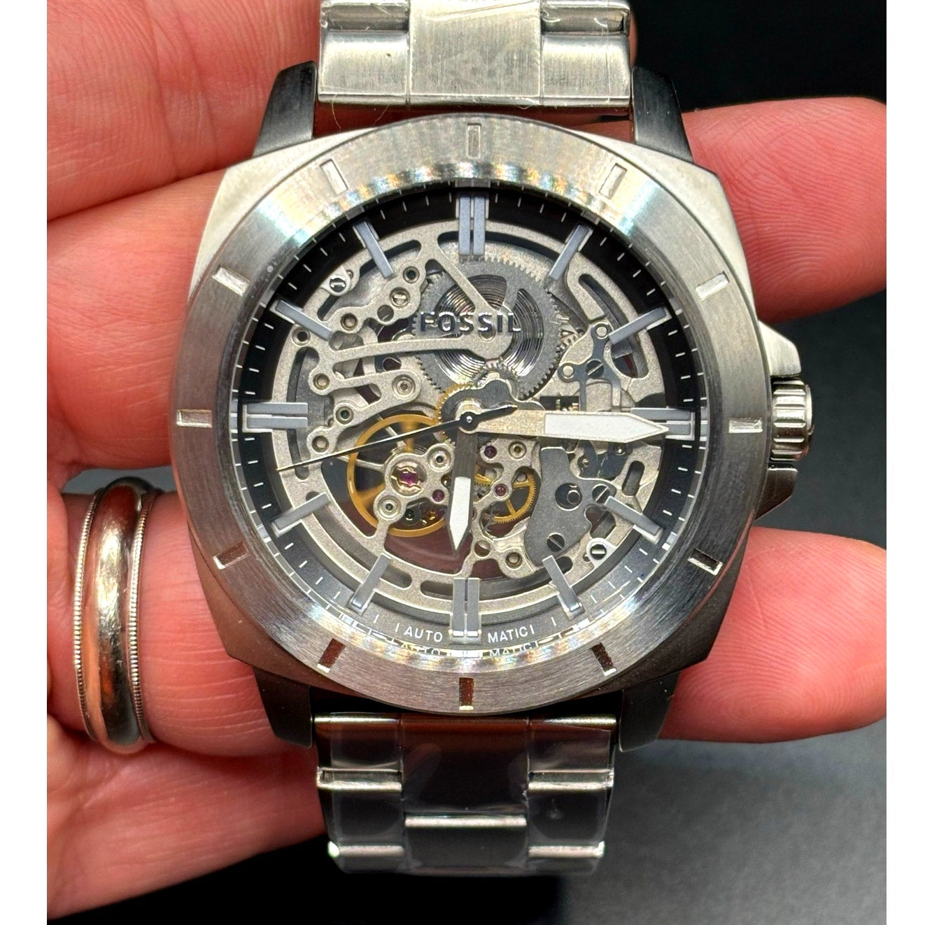 Fossil Privateer Sport BQ2425 Automatic Skeleton Men’s Watch 45mm NIB
