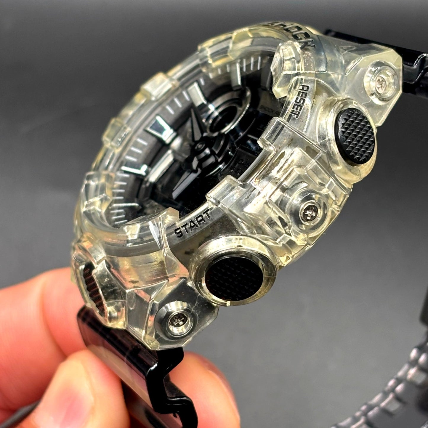 Casio G-Shock GA-700SK-1A Clear Skeleton Series Transparent Resin Watch NIB