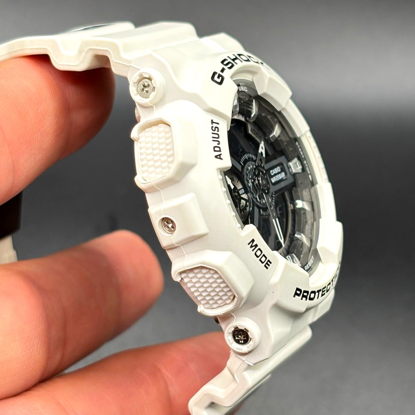 Casio G-Shock GMA-S110F-7A Tribal Rose White Analog Digital Women's Watch NIB