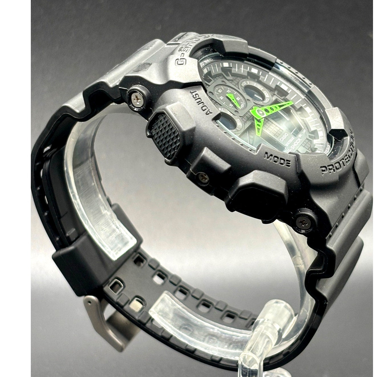 Casio G-Shock GA-100C-1A3 Black Green Analog Digital 200M 51mm Men's Watch NIB