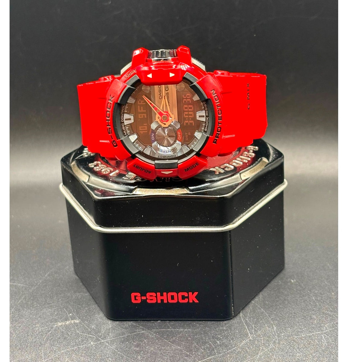 Casio G-Shock GBA-400-4A G’MIX Bluetooth Red Analog Digital Men’s Watch