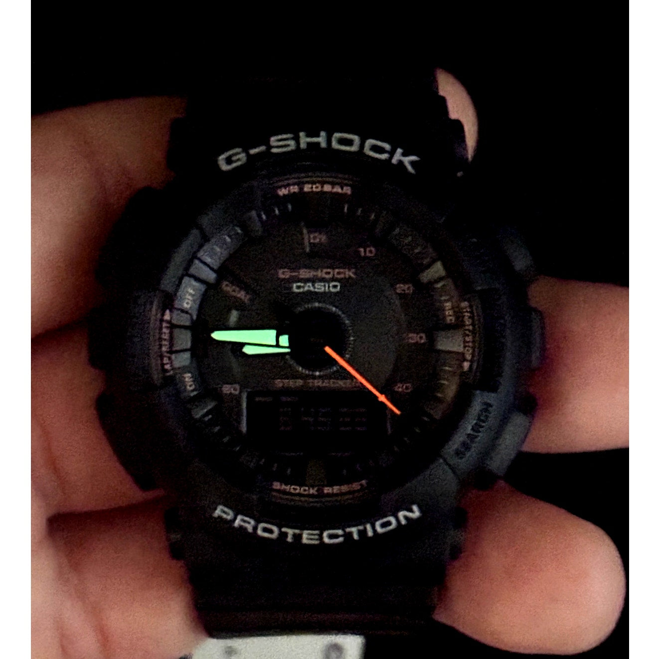 Casio G-Shock GMAS130VC-1A Unisex Black Analog Digital Step Tracker Watch NIBWT