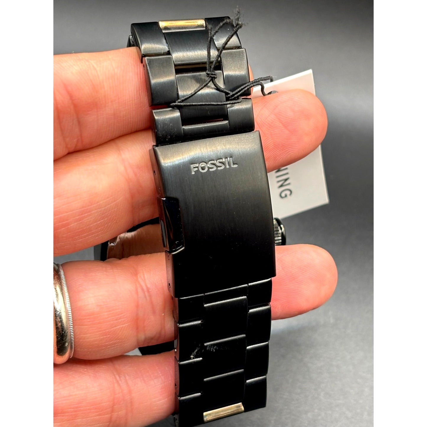 Fossil Decker CH2601 Black IP Stainless Steel Chronograph Men’s Watch NIB