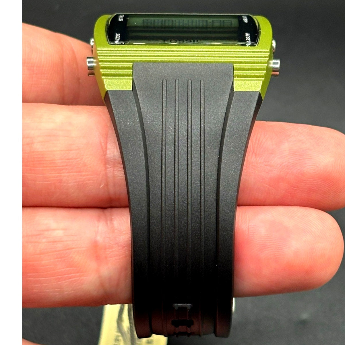 Fossil FSL DQ1141 Green Digital Watch 100M Alarm Chronograph Vintage NWT