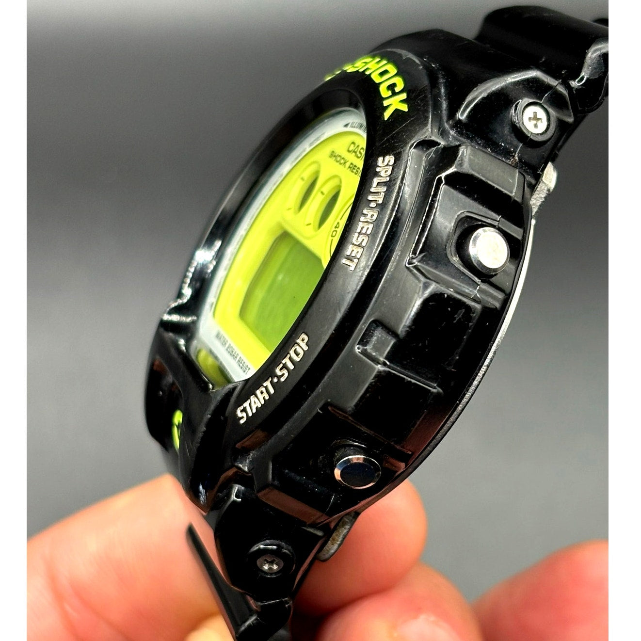 Casio G-Shock DW6900CS-1 Lime Green Glossy Black Digital Men's Watch