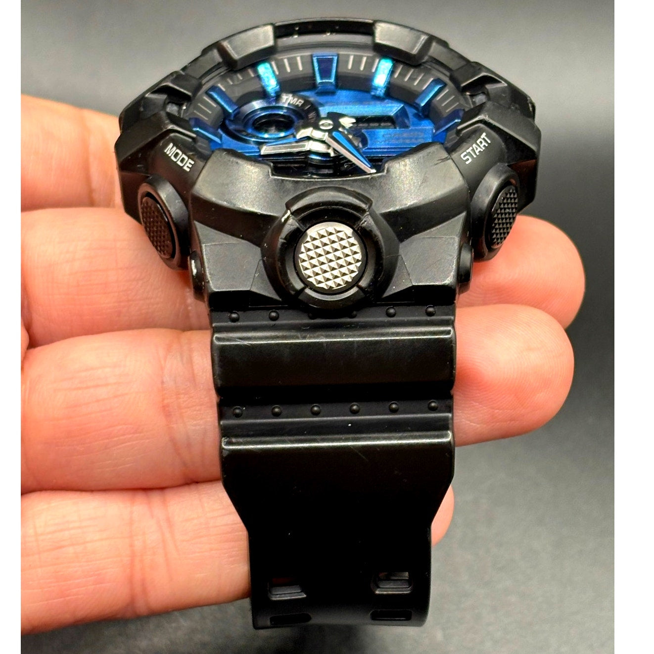 Casio G-Shock GA-710-1A2 Virtual Blue Analog Digital 200M Men’s Watch LED Light