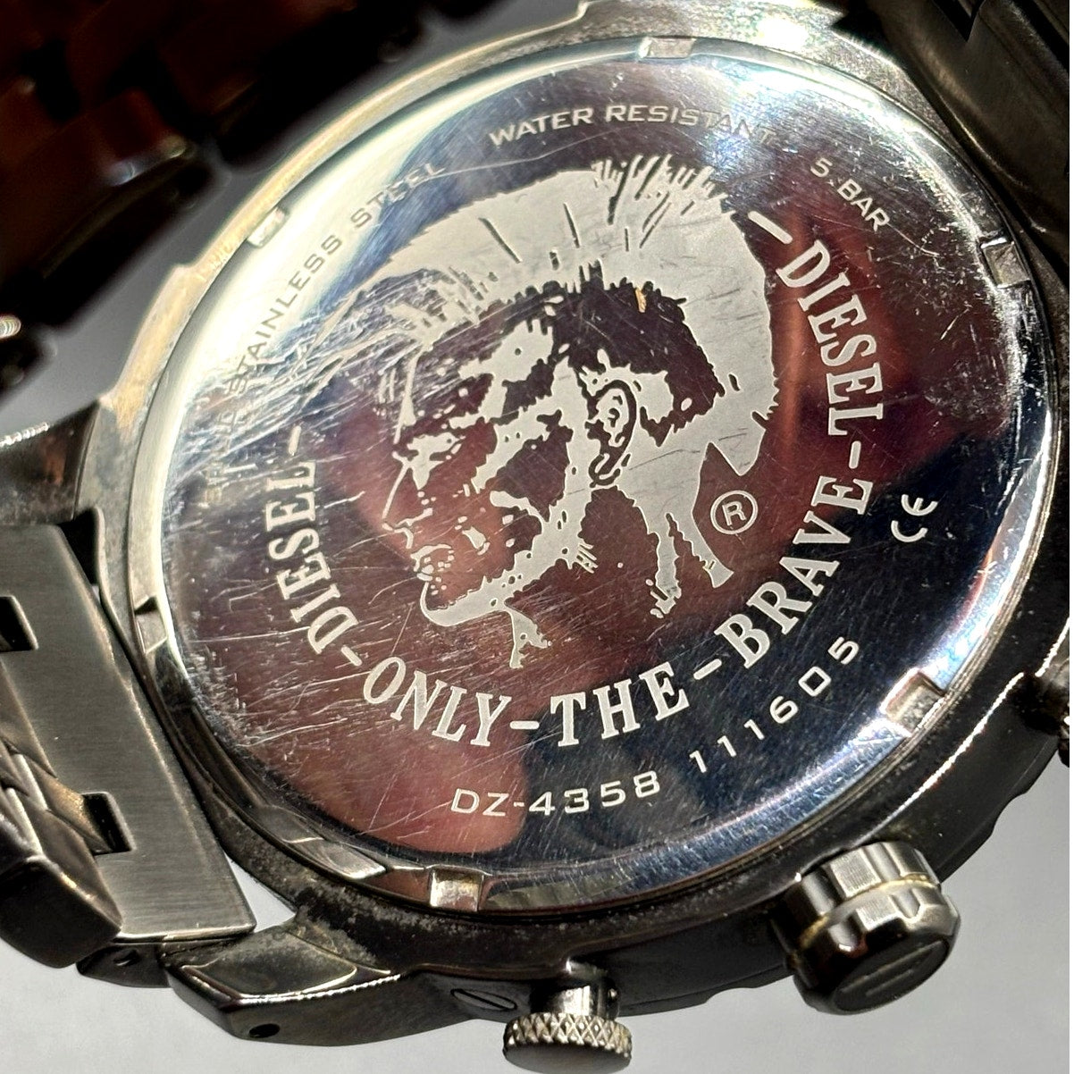 Diesel Stronghold DZ4358 Blue Dial Chronograph Gunmetal Men’s 51mm Watch