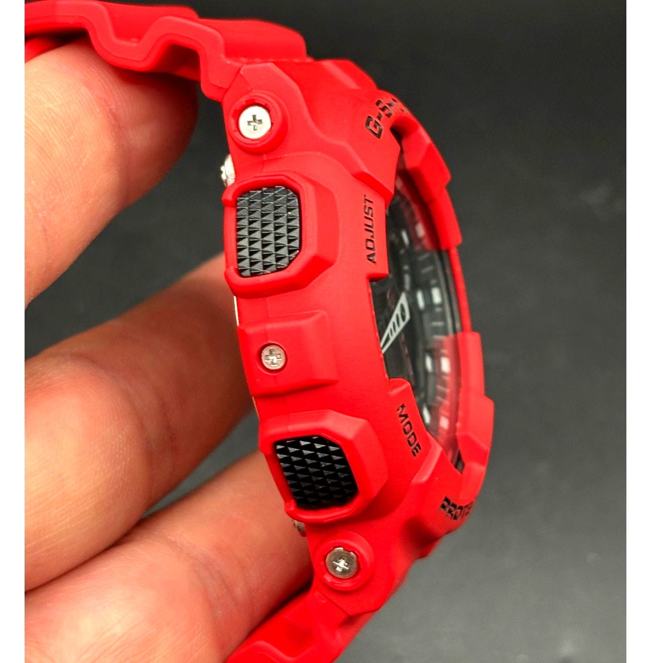 Casio G-Shock GA100B-4A Bright Red Analog Digital Men’s Sport Watch 200M