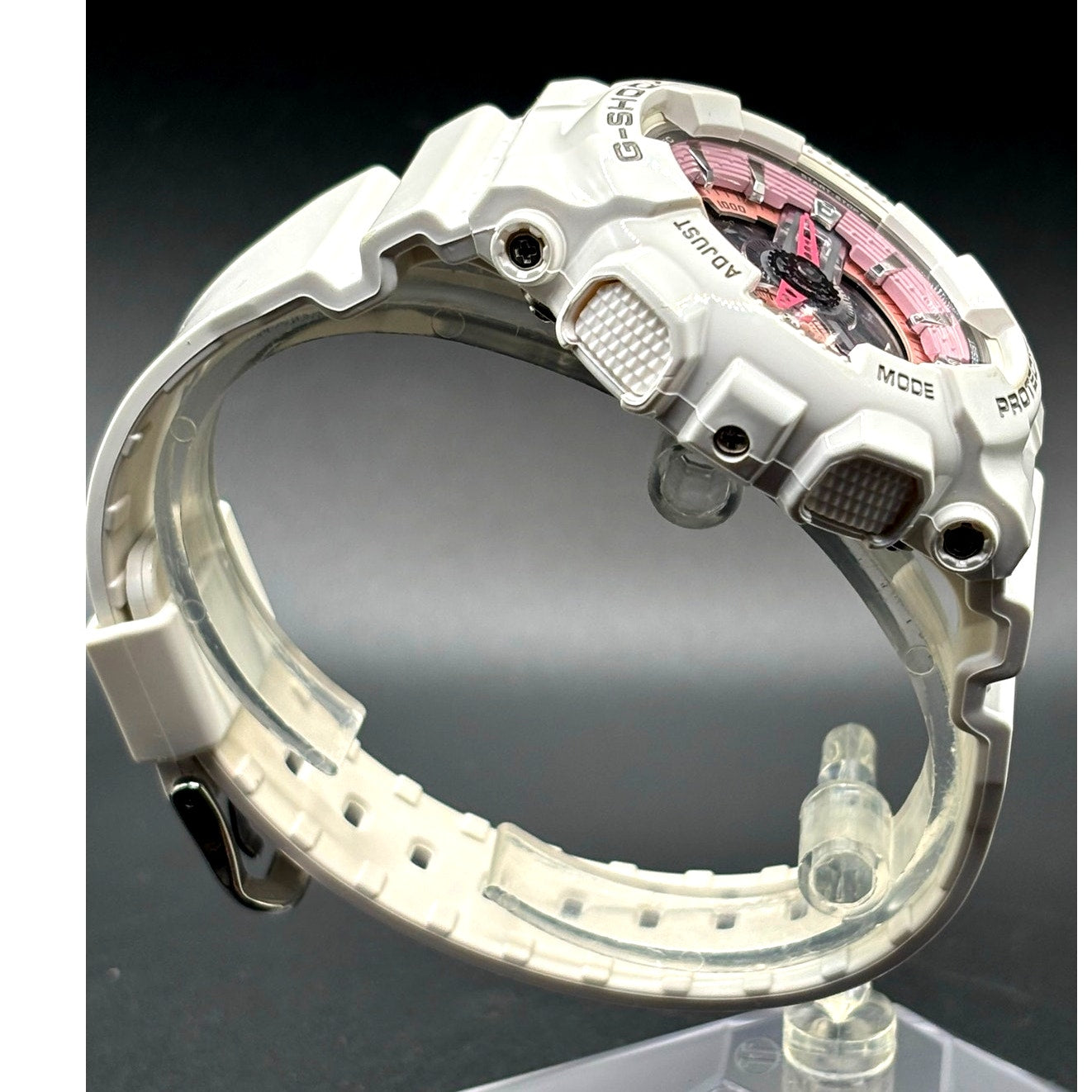 Casio G-Shock GMA-S110MP-4A White Pink Analog Digital Women's Watch