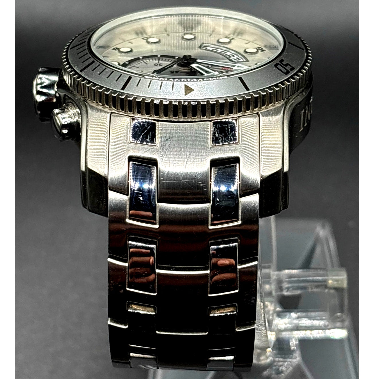 Invicta Pro Diver 6091 GMT 49mm Silver Dial Swiss Quartz Men's Watch