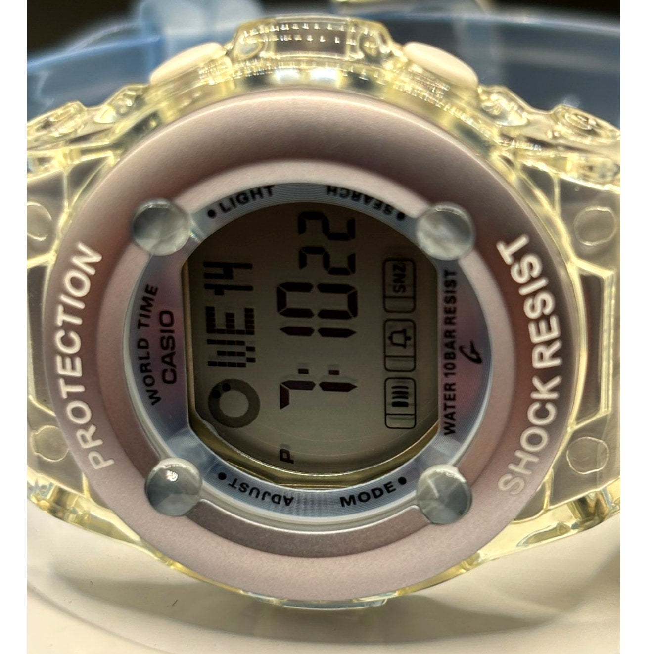 Casio Baby-G BG-1302-2ER Translucent Blue Jelly Digital Women's Watch NIBWT
