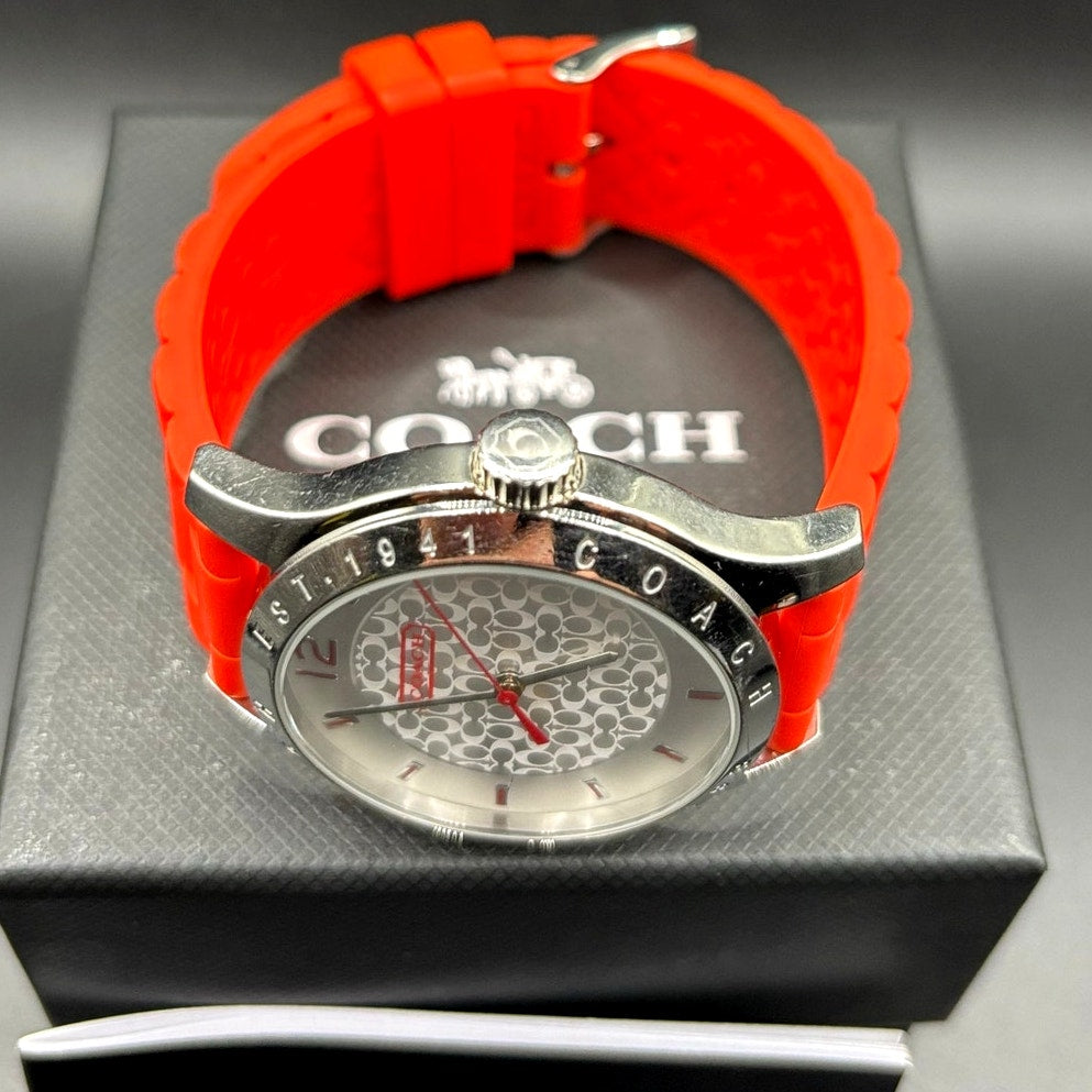 Coach Maddy CA.69.3.14.0706 Orange Silicone 41mm Quartz Women's Watch