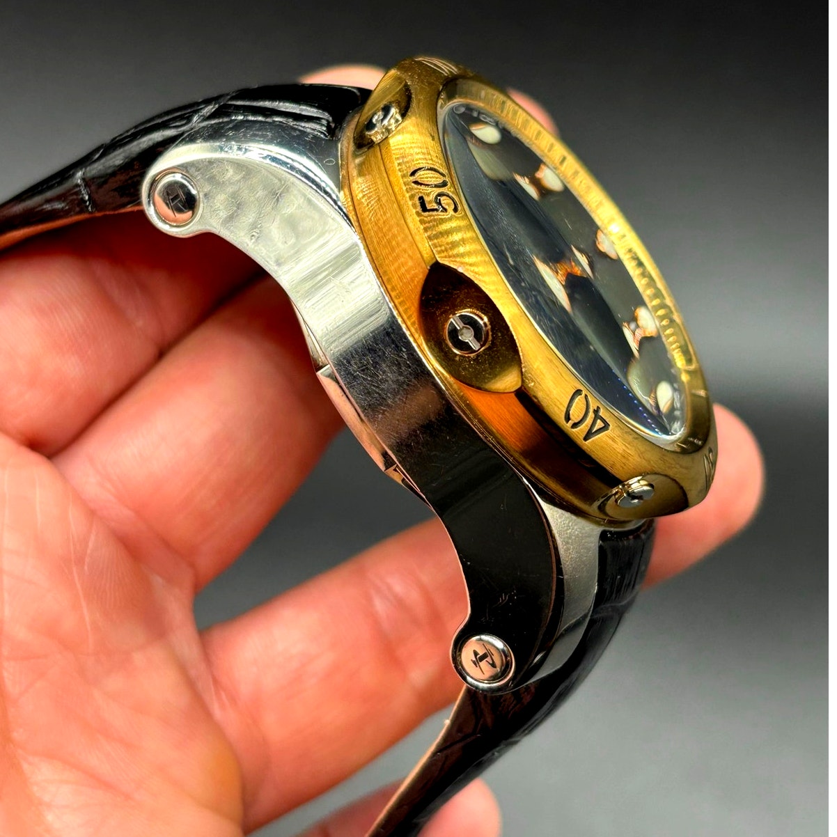 Invicta Reserve Venom 0360 Swiss Made Chronograph 54mm Leather Watch
