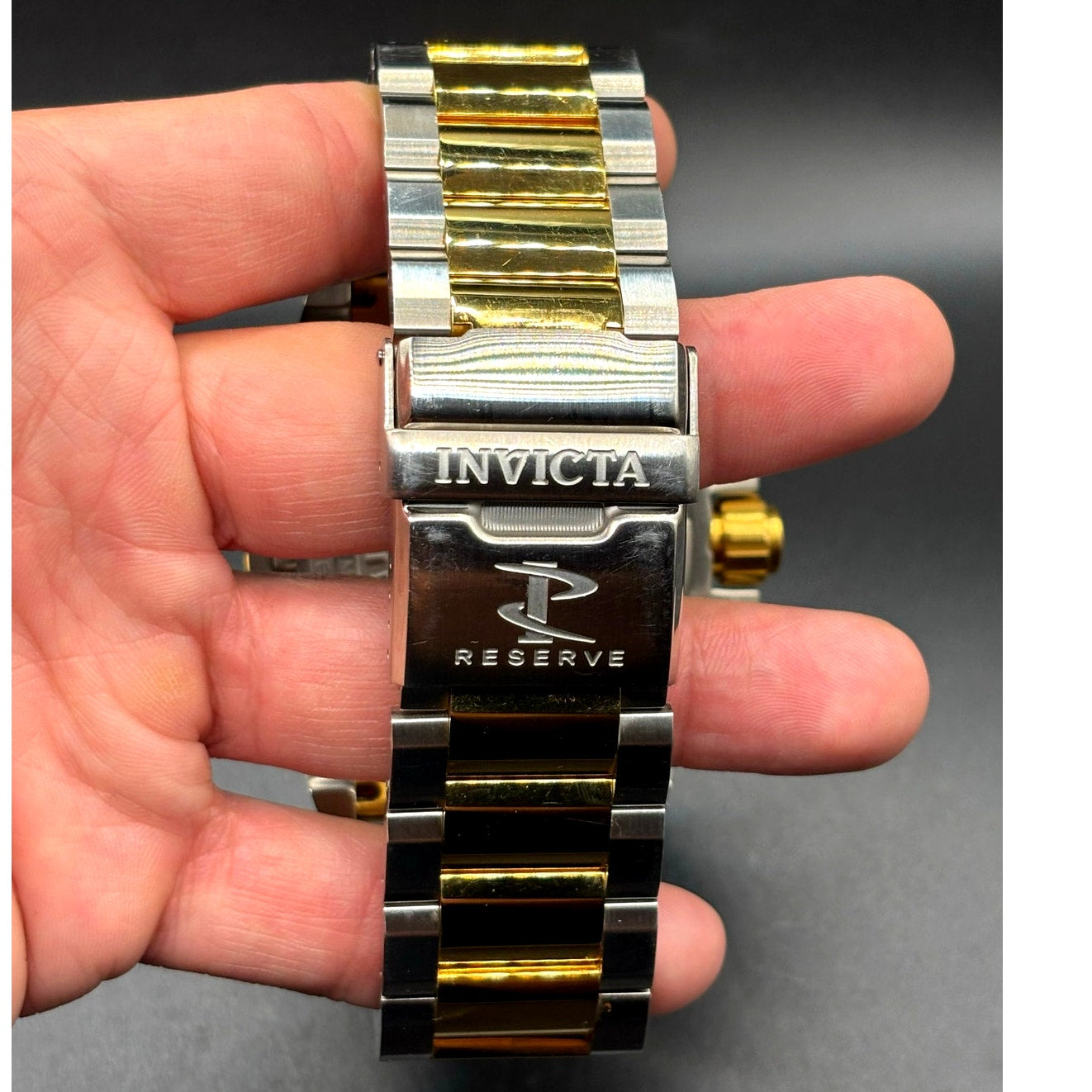 Invicta 0337 Reserve Arsenal Swiss Made Chronograph 56mm Two Tone Men's Watch
