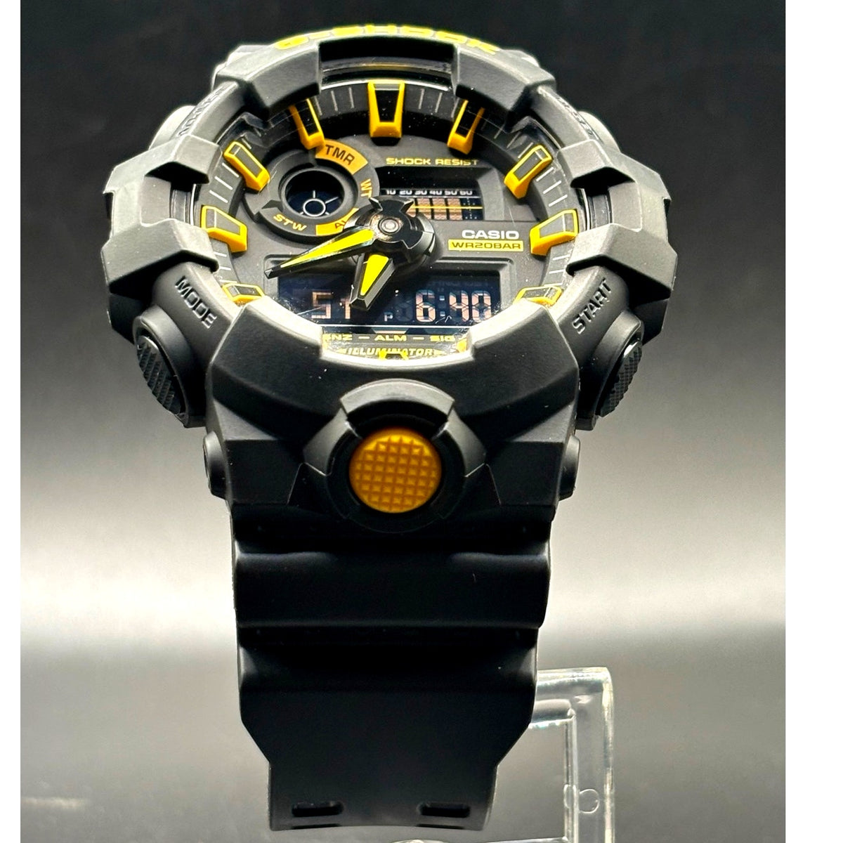 Casio G-Shock GA-700CY-1A Caution Yellow Black Analog Digital Men’s Watch
