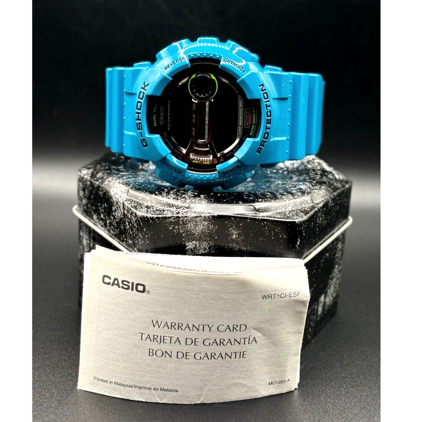 Casio G-Shock GD-110-2 Azure Blue Digital 200M Men's Watch NIB