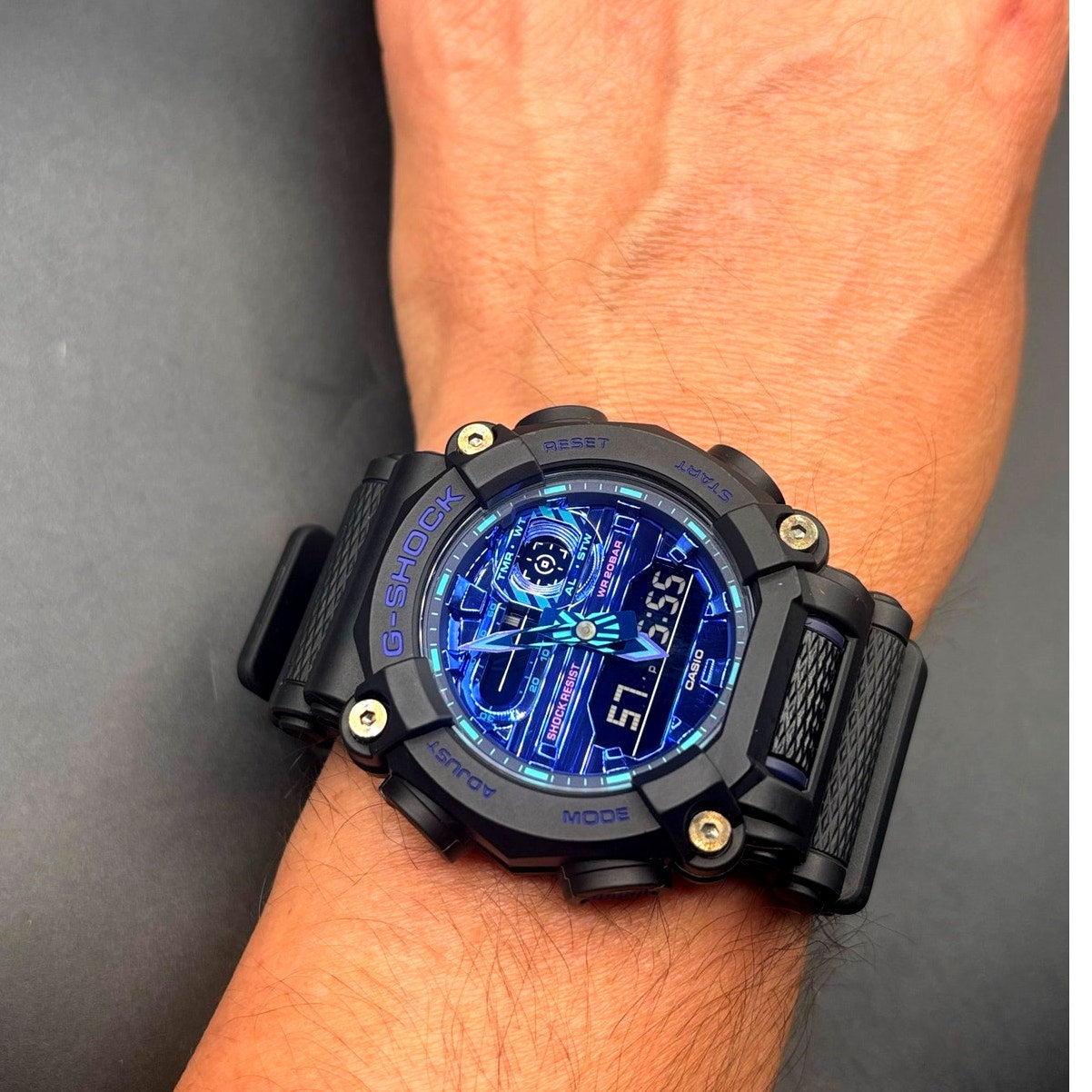 Casio G-Shock GA900VB-1A Virtual Blue Series Analog Digital Watch NIB