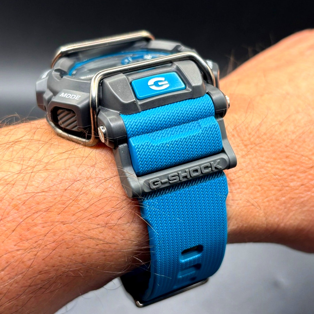 Casio G-Shock GD-400-2 Blue Gray Digital World Time Men's Watch Discontinued