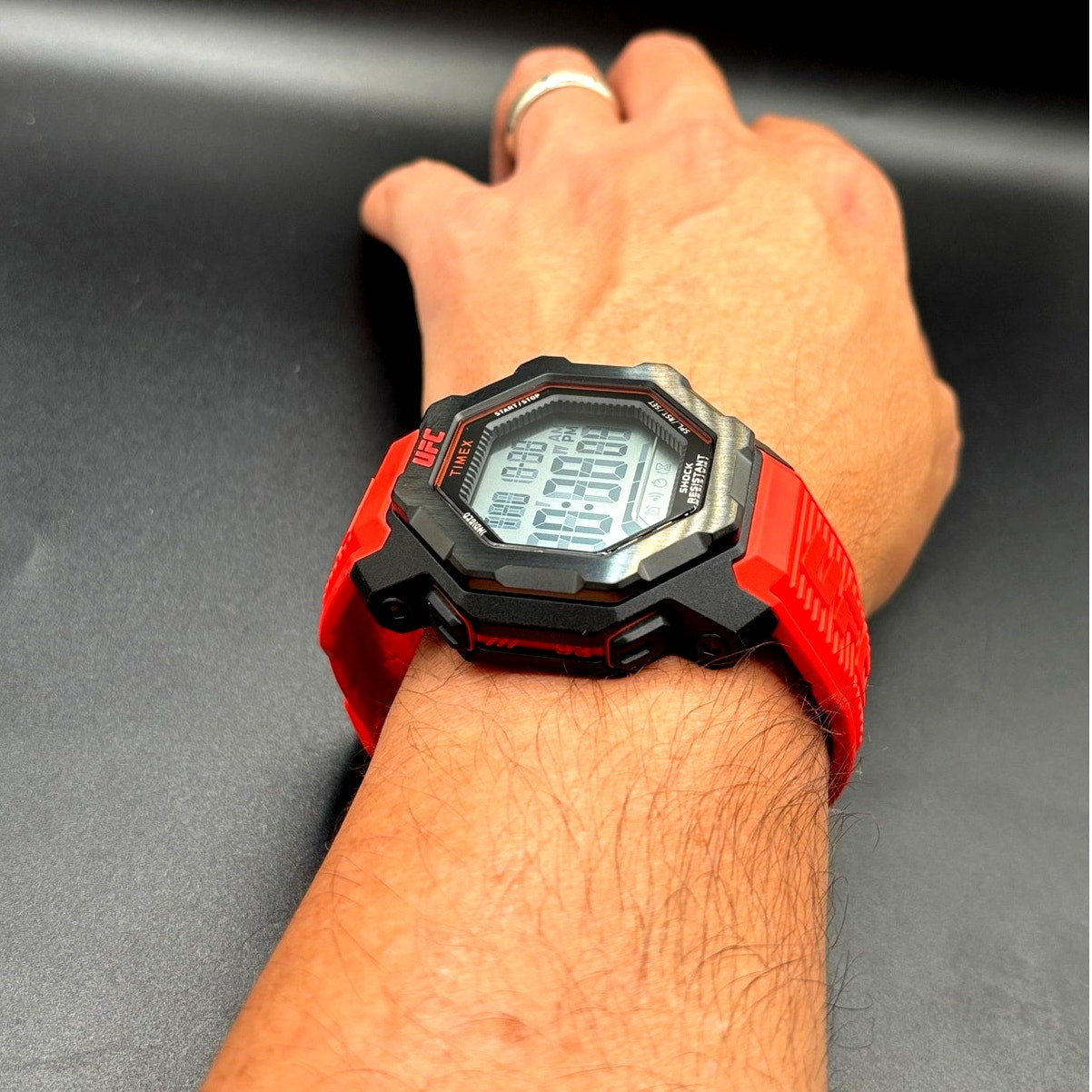 Timex UFC Knockout TW2V88200JR Red Digital 48mm Watch NIB