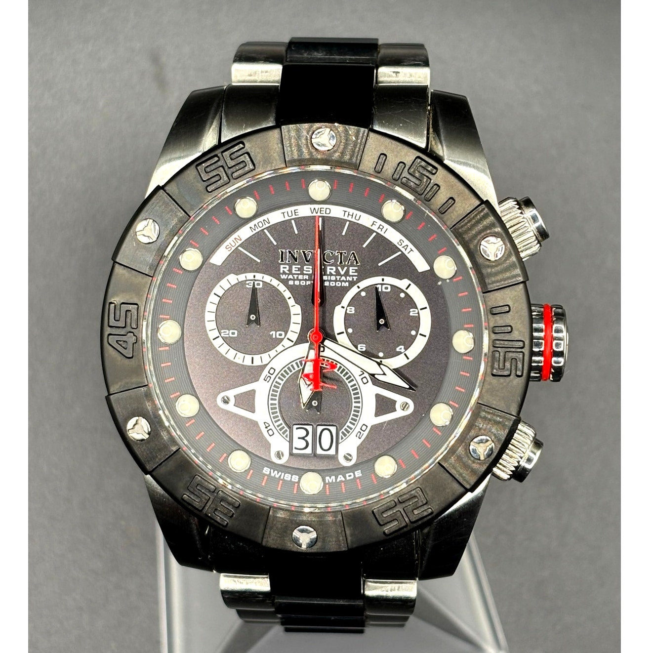 Invicta Reserve Leviathan II 0329 Swiss Made Chronograph 53mm Watch OOS