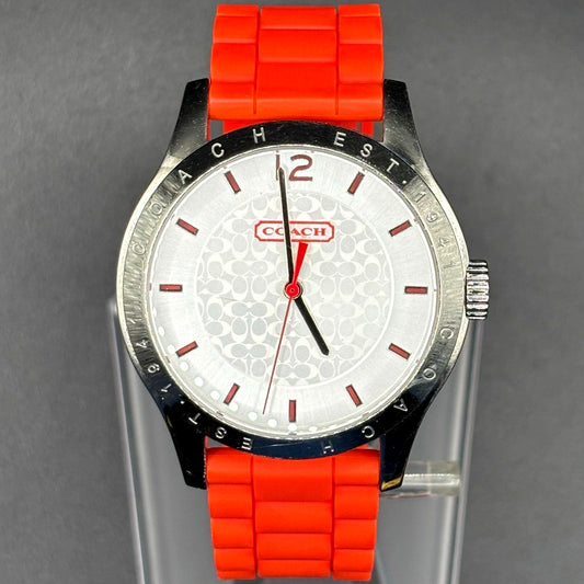 Coach Maddy CA.69.3.14.0706 Orange Silicone 41mm Quartz Women's Watch