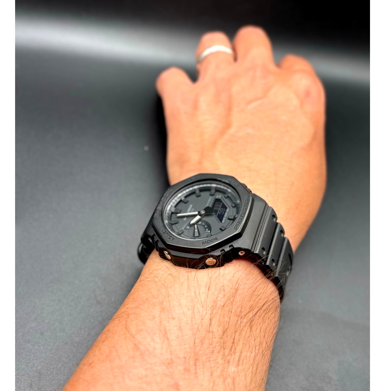 Casio G-Shock GA2100-1A1 Monochrome Black Carbon Core Analog Digital Men’s Watch