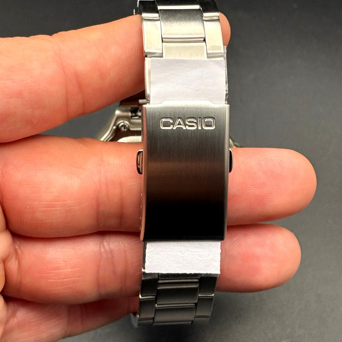LWS Atlas Meridian Casio AE1200WHD World Time Stainless Steel Bracelet Mod Watch