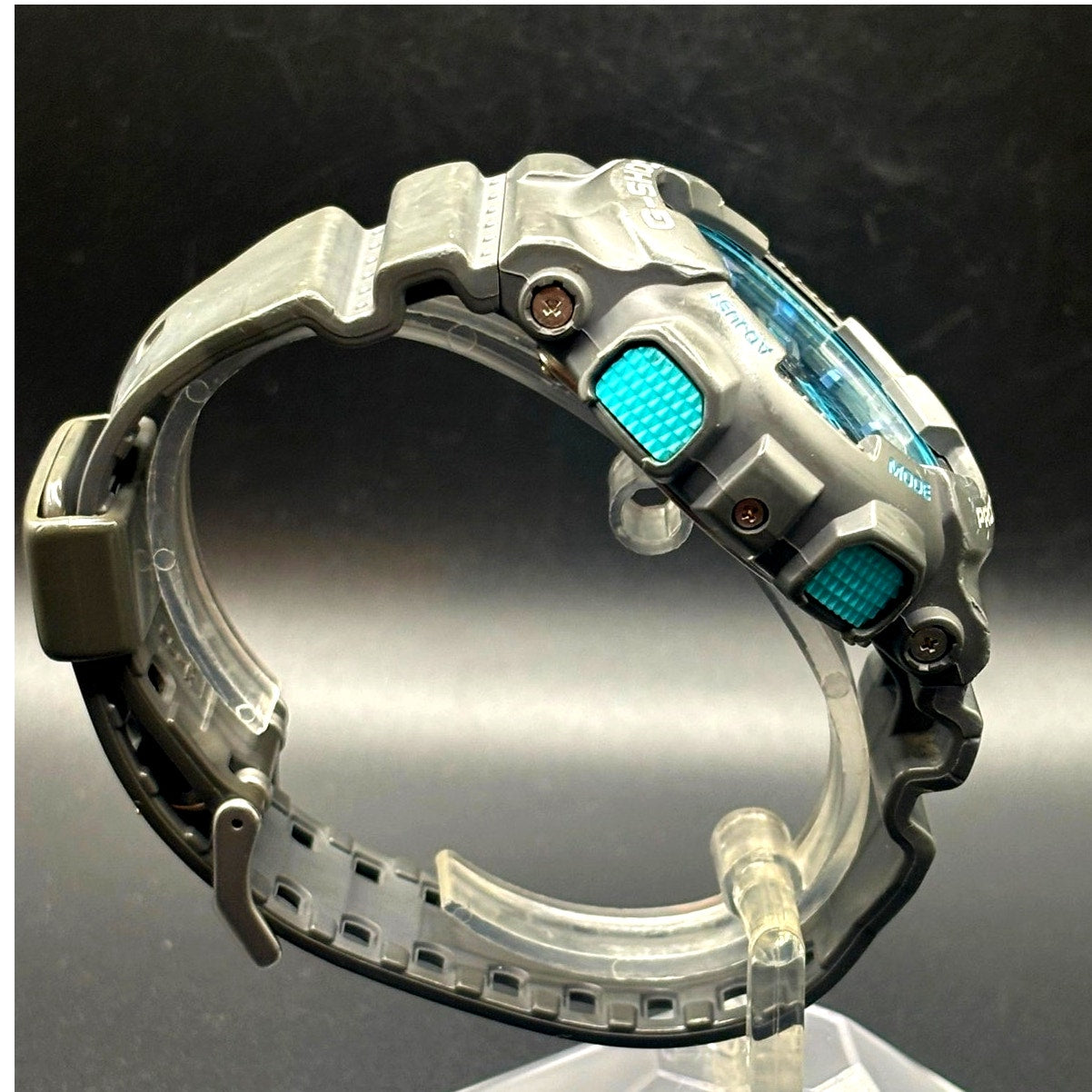 Casio G-Shock GA-110TS-8A2 Gray Teal Analog Digital Men's 51mm Watch