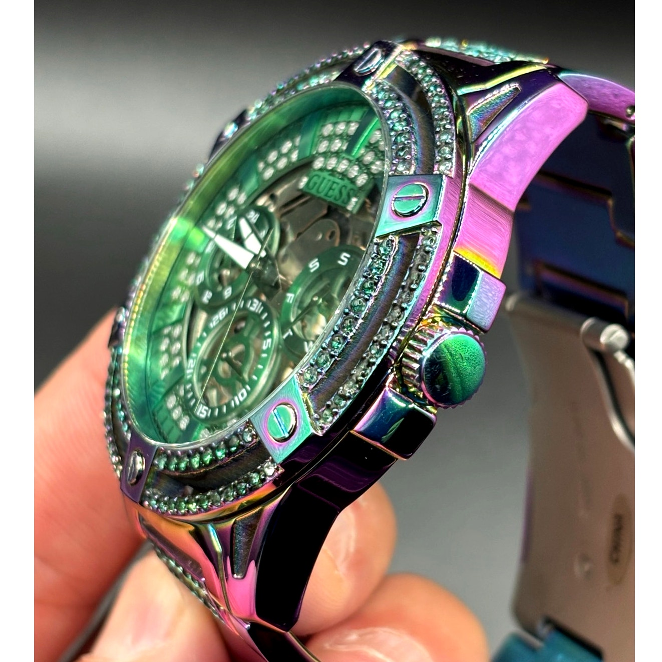 GUESS GW0497G3 Men's Iridescent Multifunction 48mm Watch