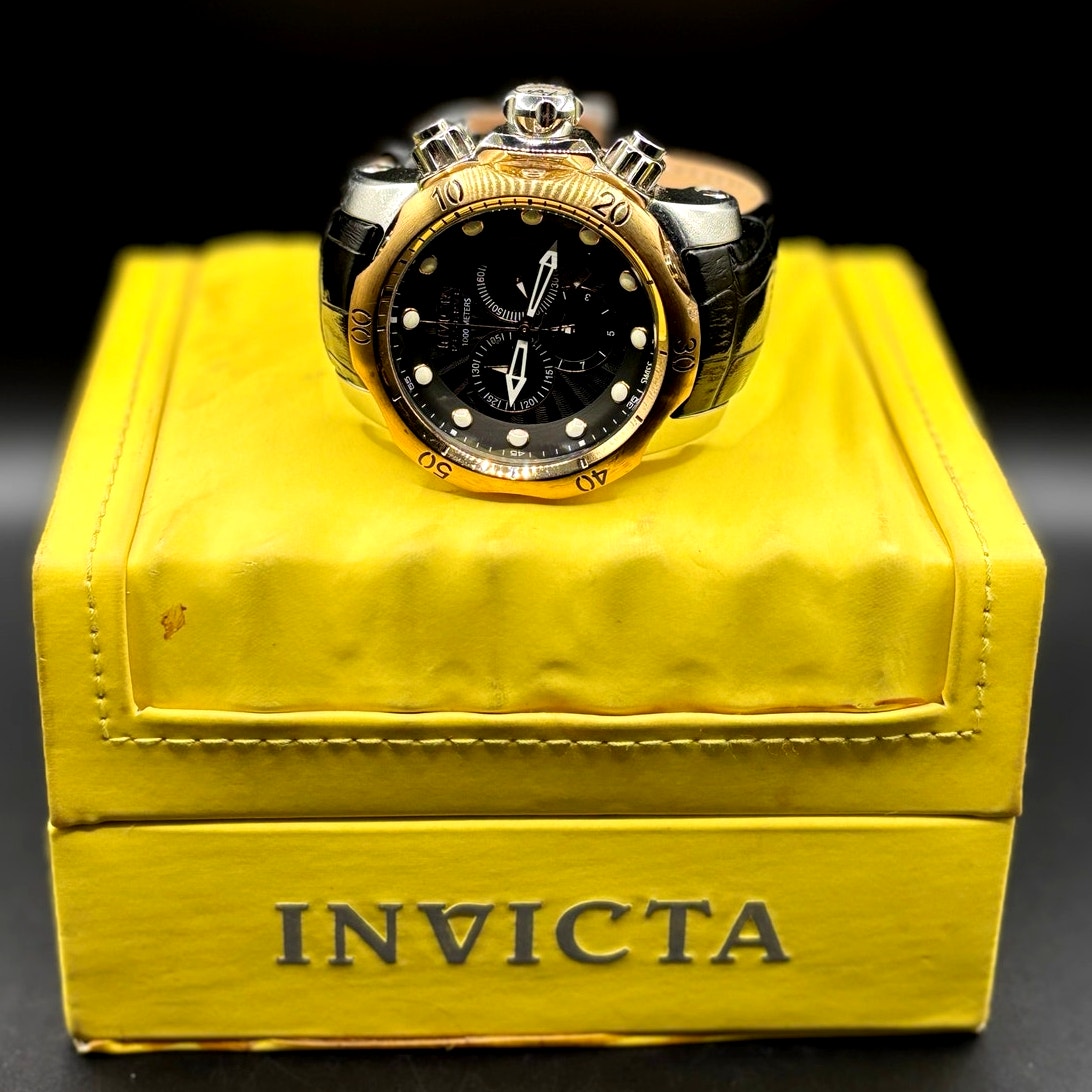Invicta Reserve Venom 0360 Swiss Made Chronograph 54mm Leather Watch