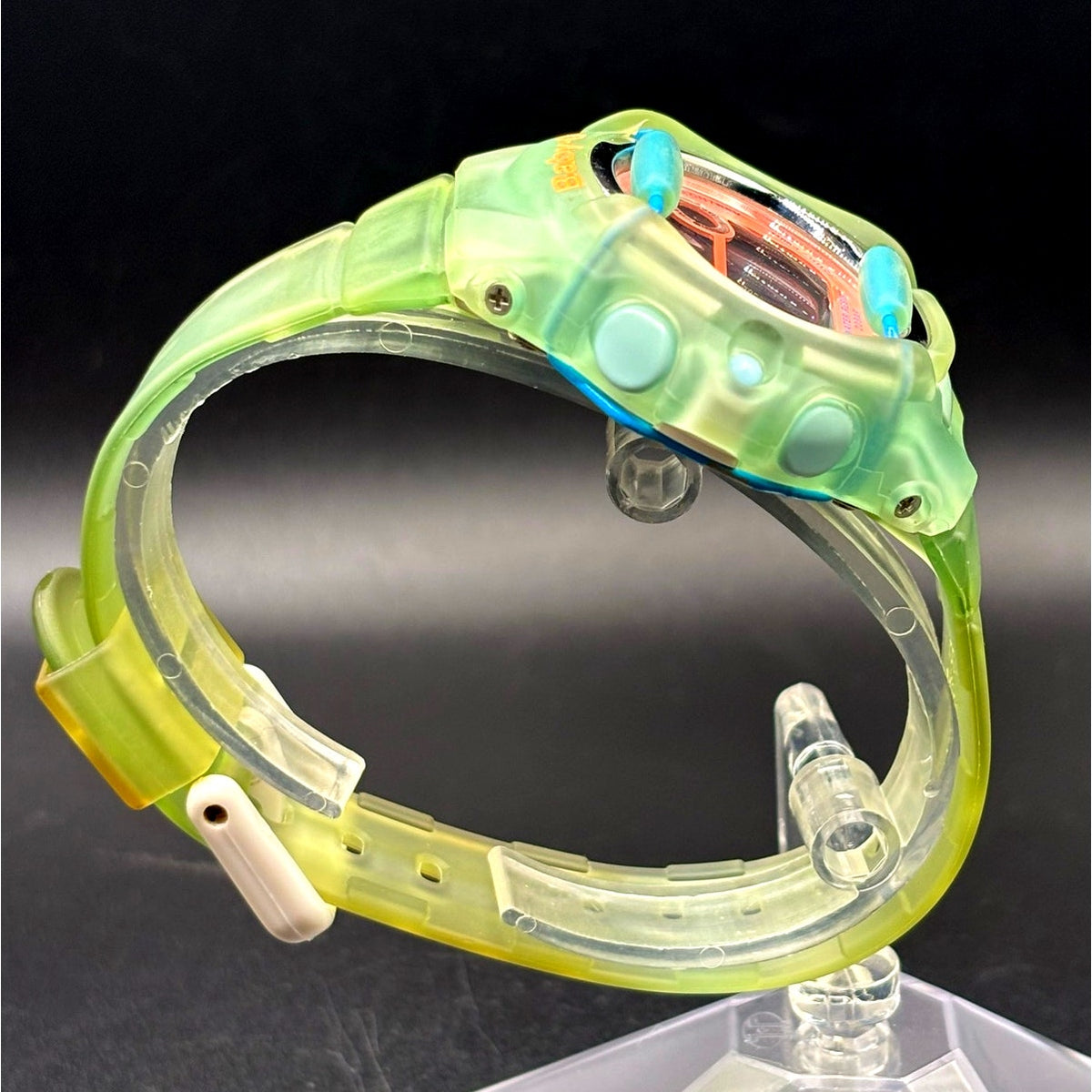 Casio Baby-G BG-169R Lime Green Translucent Digital Data Bank 200M Womens Watch