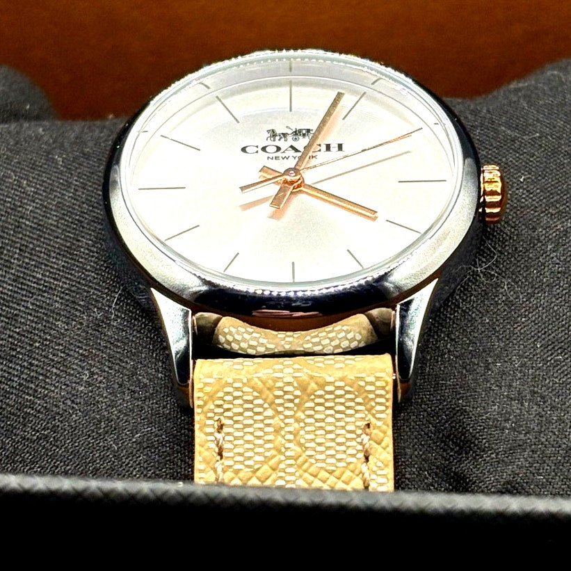 Coach Ruby 14503798 Women’s Watch Signature Jacquard Strap NIBWT Box